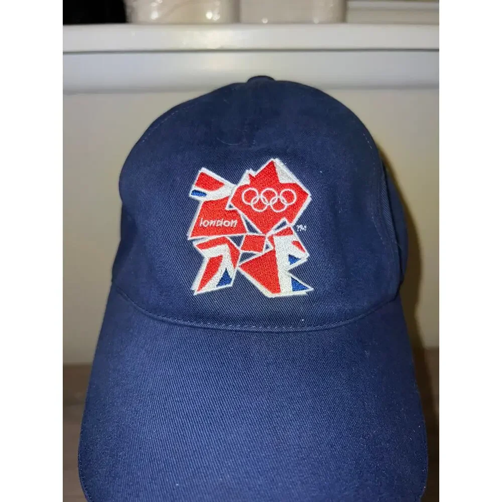 2012 Olympics Hat London Olympic Logo Blue Cap Headwear OS